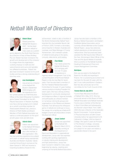NEBA0007-A4 2011 Annual Report.indd - Netball WA