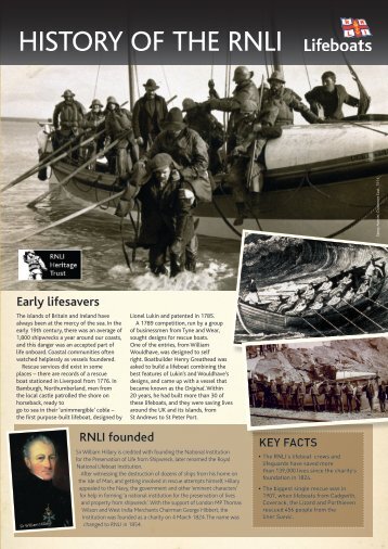 downloadable factsheet - RNLI