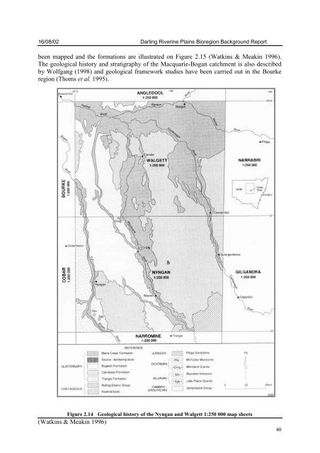 DARLING RIVERINE PLAINS BIOREGION Background Report