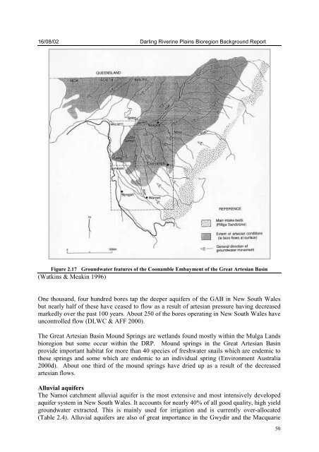 DARLING RIVERINE PLAINS BIOREGION Background Report