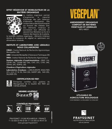 depliant vegeplan - FRAYSSINET