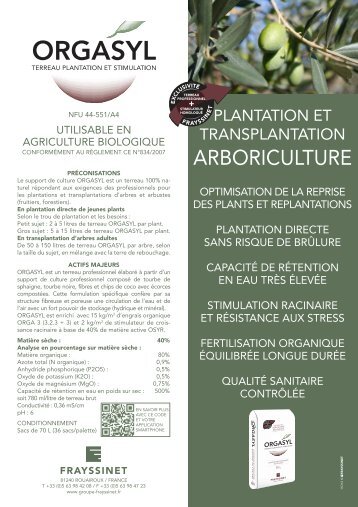 fiche produit orgasyl arbo - FRAYSSINET