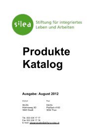 Produkte Katalog Ausgabe: August 2012 - Silea