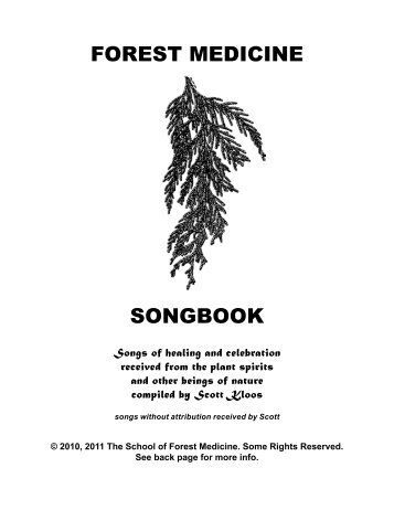 FOREST MEDICINE SONGBOOK - The School of Forest Medicine