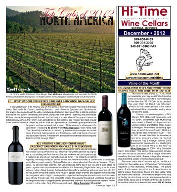 December - Hi-Time Wine Cellars