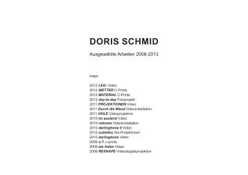 PORTFOLIO (pdf) - doris schmid