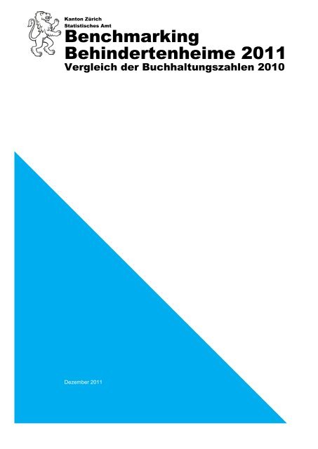 Gesamtbericht Vergleich der Buchhaltungszahlen 2011 (PDF, 774 kB