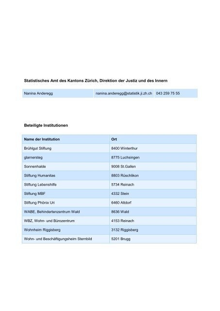 Gesamtbericht Vergleich der Buchhaltungszahlen 2011 (PDF, 774 kB