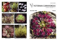 Drosera - Victorian Carnivorous Plant Society