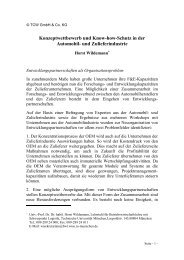 Konzeptwettbewerb und Know-how-Schutz in der Automobil- und ...