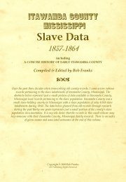 Itawamba County, Mississippi Slave Data - Homepages Rootsweb