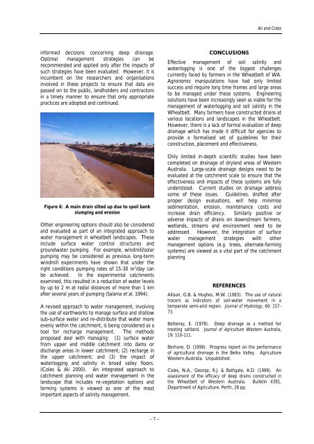 Dealing with salinity in Wheatbelt Valleys - Department of Water