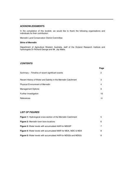 Dealing with salinity in Wheatbelt Valleys - Department of Water