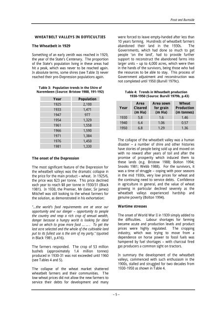 Dealing with salinity in Wheatbelt Valleys - Department of Water