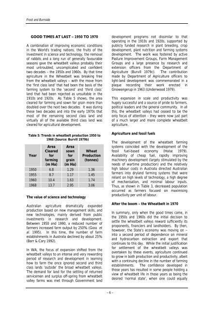 Dealing with salinity in Wheatbelt Valleys - Department of Water