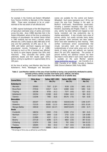 Dealing with salinity in Wheatbelt Valleys - Department of Water