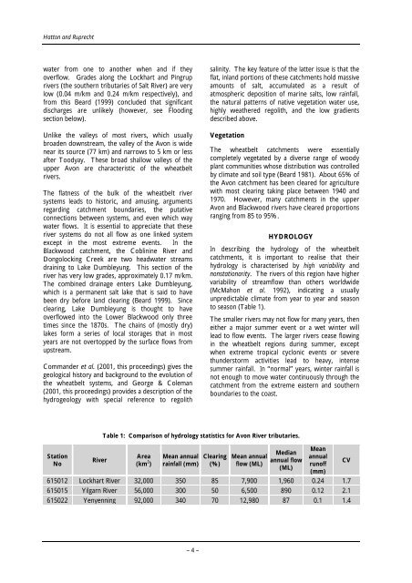 Dealing with salinity in Wheatbelt Valleys - Department of Water