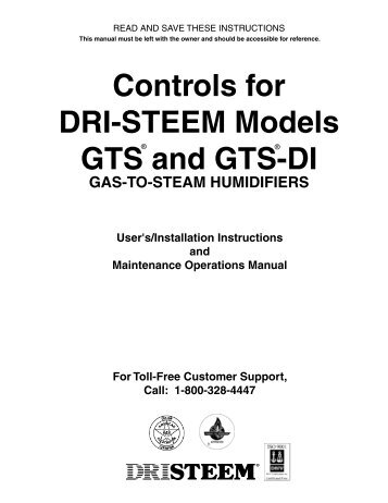 Controls for DRI-STEEM Models GTS and GTS-DI