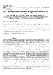 Effect of loading weight and grinding time on - World-food.net