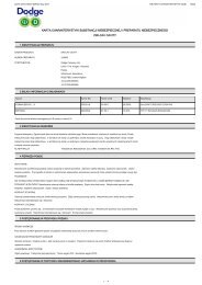 karta charakterystyki substancji niebezpiecznej / preparatu