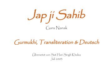 Japji Sahib Gurmukhi Pdf