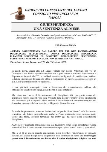 clicca qui - Ordine dei Consulenti del Lavoro di Napoli