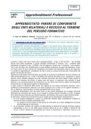 Approfondimenti Professionali APPRENDISTATO ... - DPL Modena