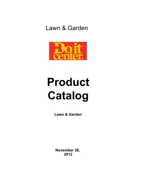 Lawn & Garden - Do it center