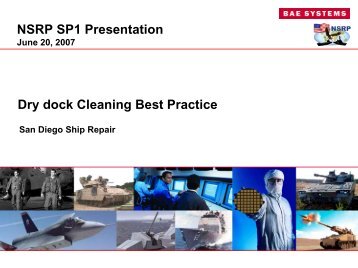 Dry dock Cleaning Best Practice NSRP SP1 Presentation