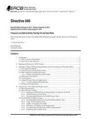 Directive 040 - Energy Resources Conservation Board