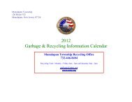 2012 Garbage & Recycling Information Calendar - Manalapan ...