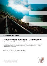 Wasserkraft hautnah - Grimselwelt - VSE