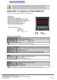 ENDA EDP 741 DIGITAL POTENTIOMETER - efes otomasyon