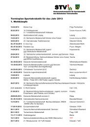 Terminplan des Sächsischen Turnverbandes Sportakrobatik - SAV ...