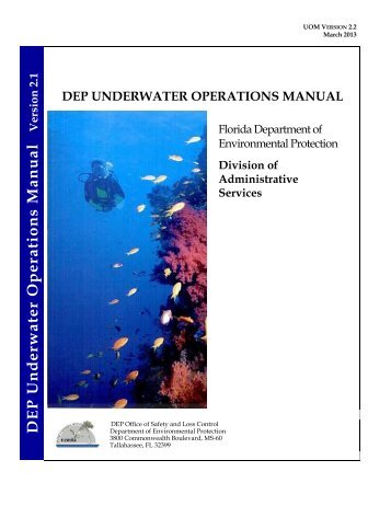 Underwater Operations Manual - Florida Department of ...