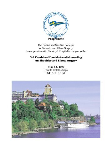 Programme The Danish and Swedish Societies of Shoulder ... - SSAS