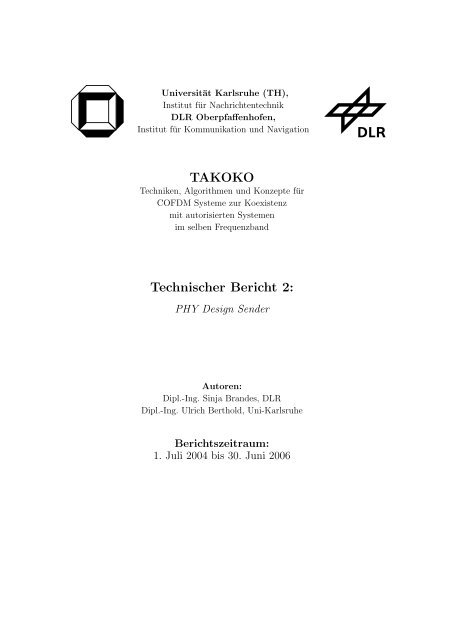TAKOKO Technischer Bericht 2: - CEL