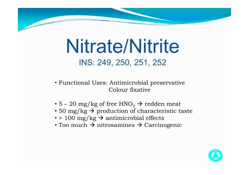 Briefing Session on Analysis of Nitrate/Nitrite and ... - uri=govtlab.gov