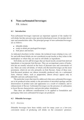 6 Non-carbonated Beverages P.R. Ashurst - Food Science