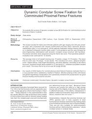 Dynamic Condylar Screw Fixation for Comminuted Proximal Femur ...