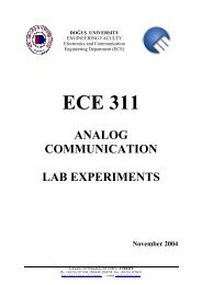 ECE 311 ANALOG COMMUNICATION LAB EXPERIMENTS ...