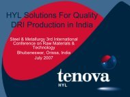 HYL Solutions For Quality DRI Production In India - Tenova