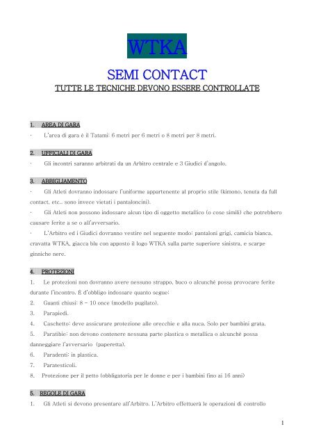 SEMI CONTACT - Wtka Italia