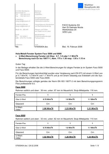 Download PDF System Faco 5000 und 6000 - STUBER & CIE AG