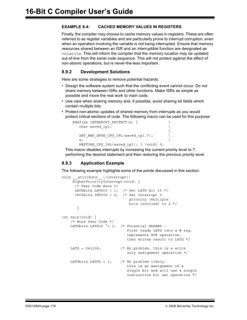 MPLAB C Compiler for PIC24 MCUs and dsPIC DSCs ... - Microchip