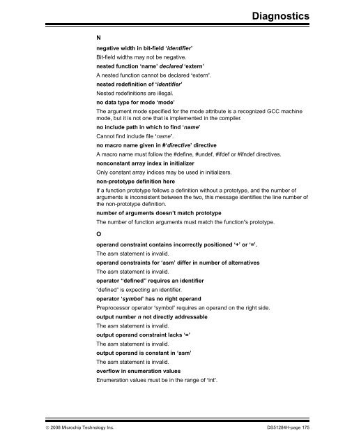 MPLAB C Compiler for PIC24 MCUs and dsPIC DSCs ... - Microchip