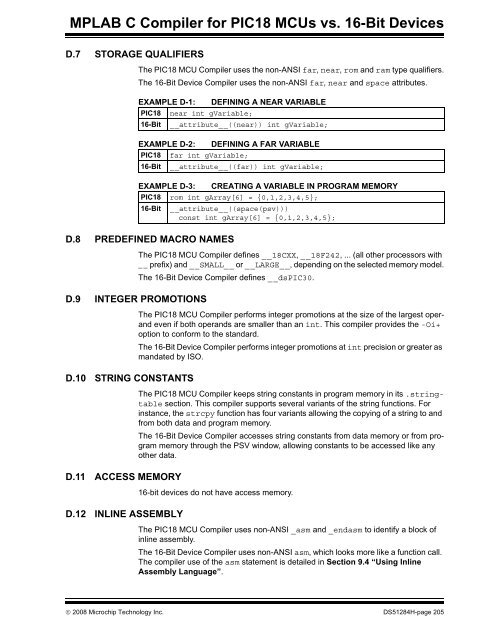 MPLAB C Compiler for PIC24 MCUs and dsPIC DSCs ... - Microchip