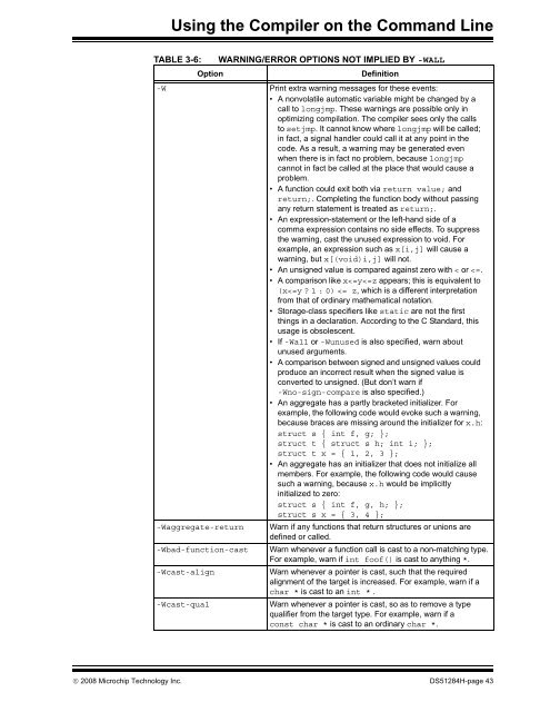 MPLAB C Compiler for PIC24 MCUs and dsPIC DSCs ... - Microchip