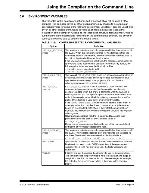 MPLAB C Compiler for PIC24 MCUs and dsPIC DSCs ... - Microchip