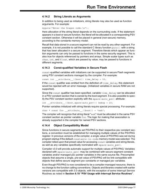 MPLAB C Compiler for PIC24 MCUs and dsPIC DSCs ... - Microchip